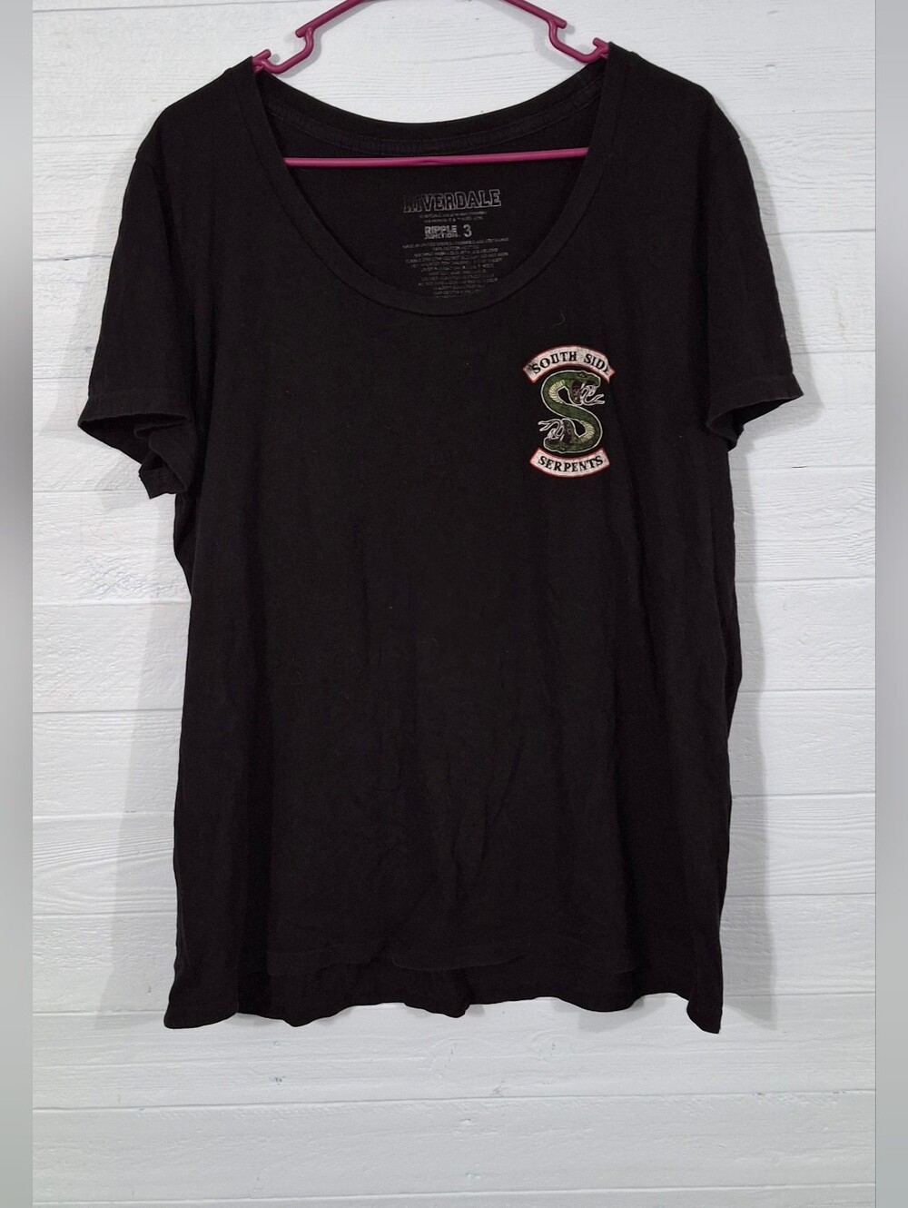Mens Grunge street wear edgy Riverdale Shirt Size 3.